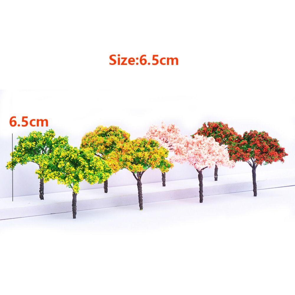 5pcs 6.5cm Miniature Fairy Garden Tree Mini Craft Micro Landscaping Decor Outdoor Adventure Camping