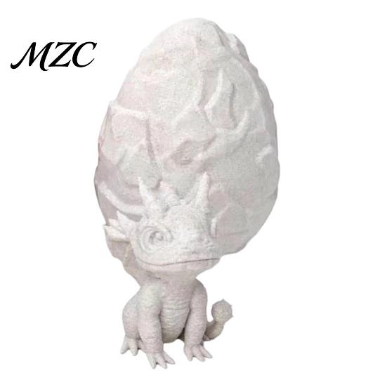Mini Dragon Toy Egg with Toy, 3D Printed Miniature Figurine, Desktop Decoration for Home Office Mythical Creature Model