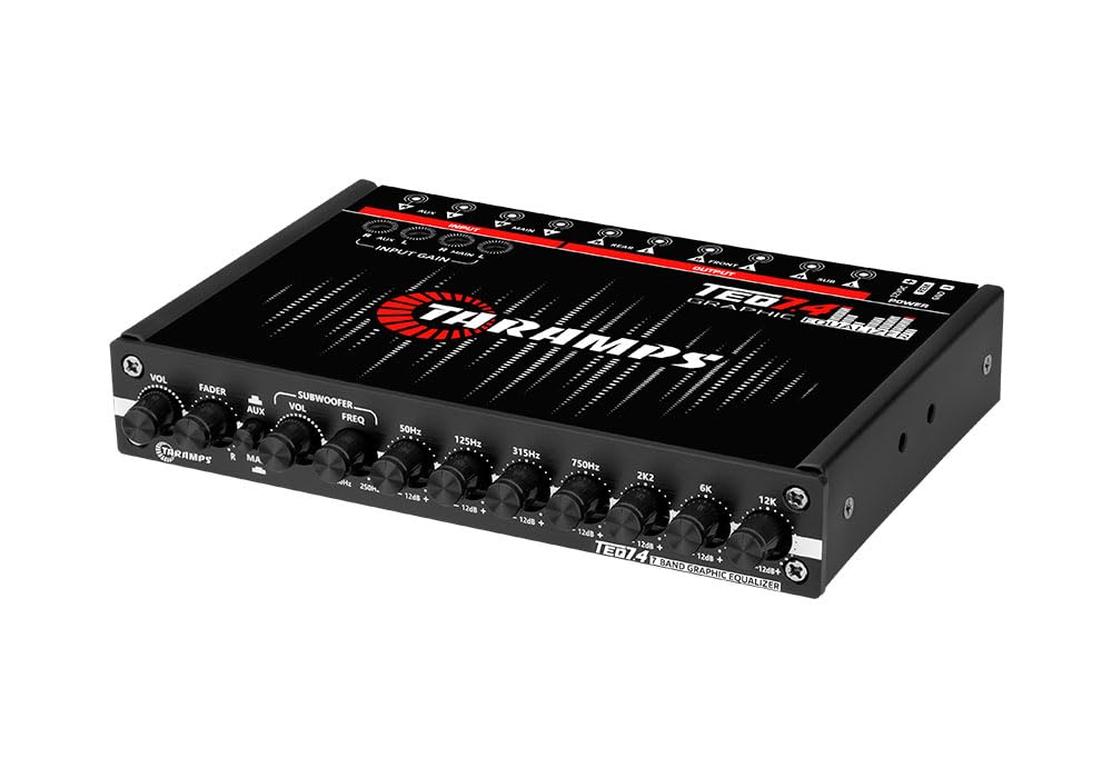 TARAMPS TEQ 7.4 Pro Автомобильная аудиосистема 7-полосный графический эквалайзер EQ Синяя подсветка
