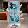 Case For OPPO Reno 8 5G Fashion Butterfly Flowers Clear Soft TPU Silicone Back Cover for OPPO Reno 8 Pro / Reno8 5G Phone Case