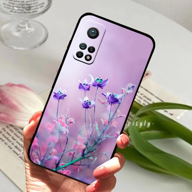 For Xiaomi Mi 10T Pro 5G Case Mi10T 10T Lite 5G Geometric Pattern Silicone TPU Matte Phone Cover For Redmi K30S Coque Bumper