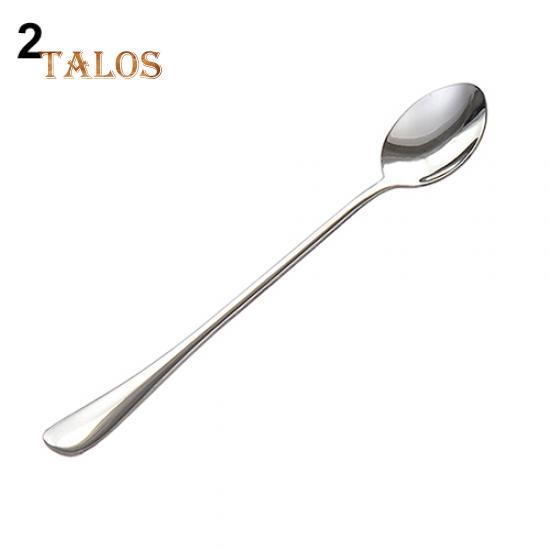 Long Handle Stainless Steel Tea Coffee Spoon Cocktail Ice Cream Soup Spoons Cutlery