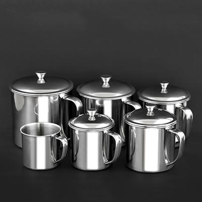Чашка из нержавеющей стали для воды, молока, кофе, чая, кружка для кемпинга, домашний дорожный стакан