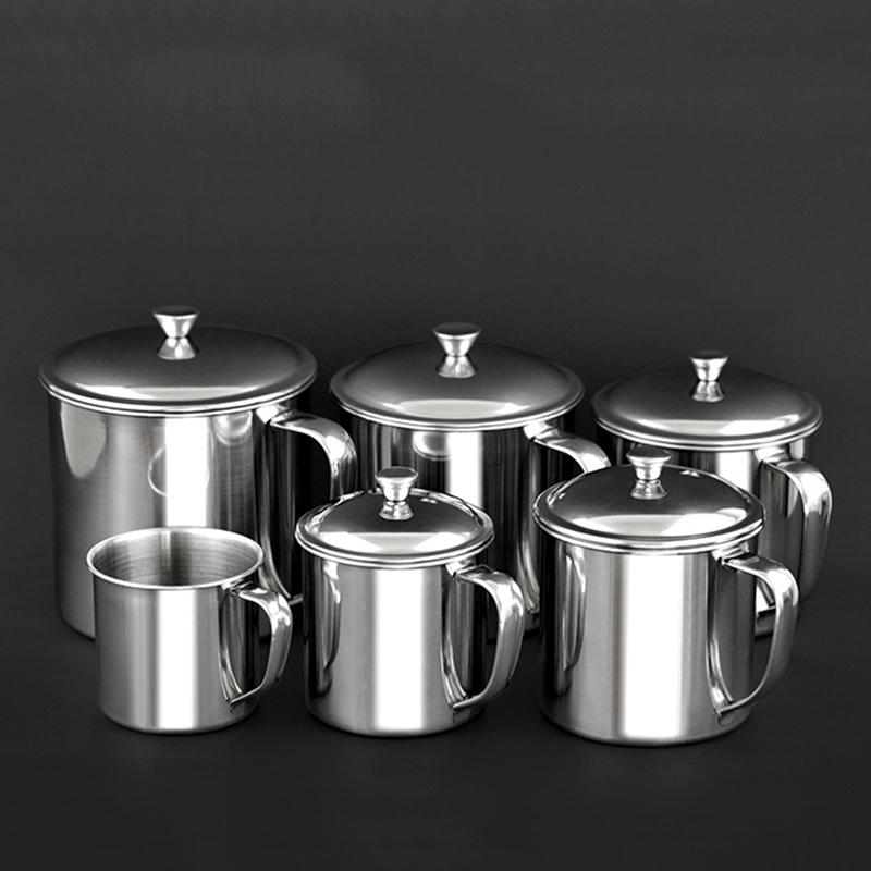 Stainless Steel Water Milk Coffee Tea Cup Camping Mug Home Travel Tumbler