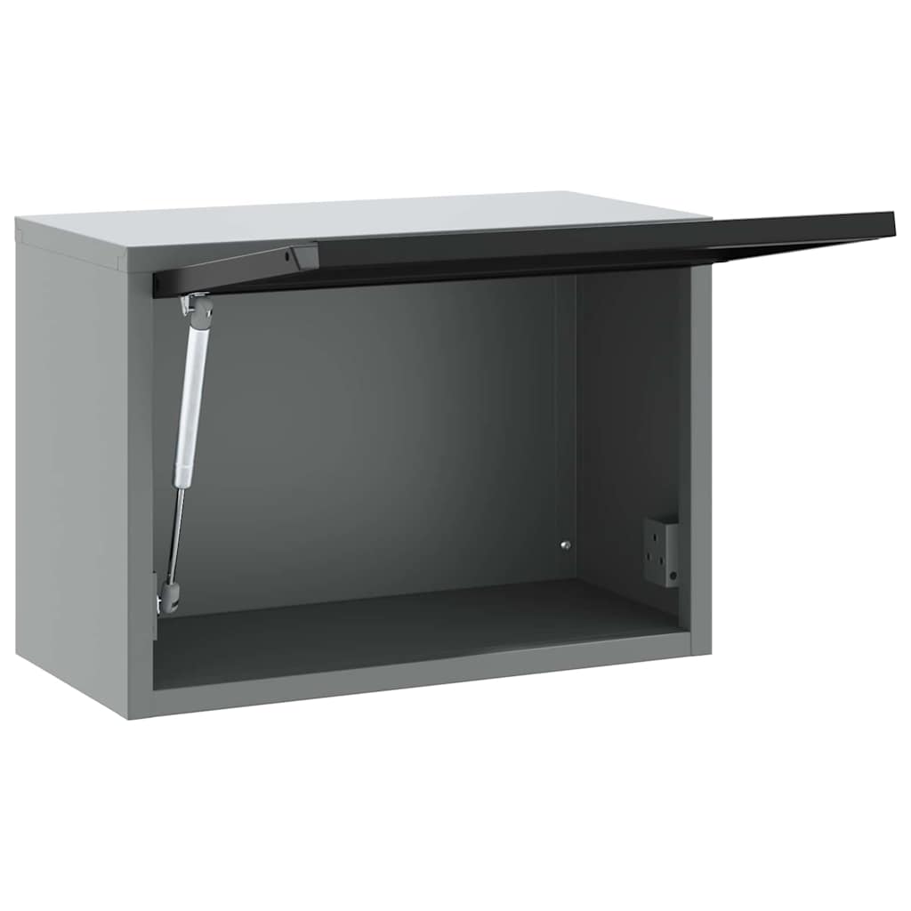 Tool Cabinet with Storage Black and Gray 50 x 25 x 35 cm