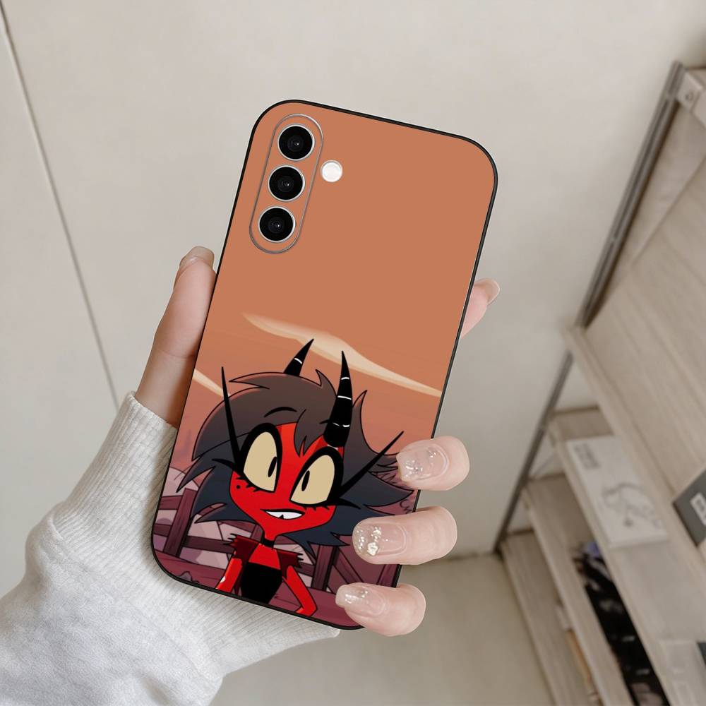 Чехол для телефона Helluva Boss Милли для Samsung Galaxy A73, A72, A71, A70, A53, A52, A51, Другие Мягкий черный чехол
