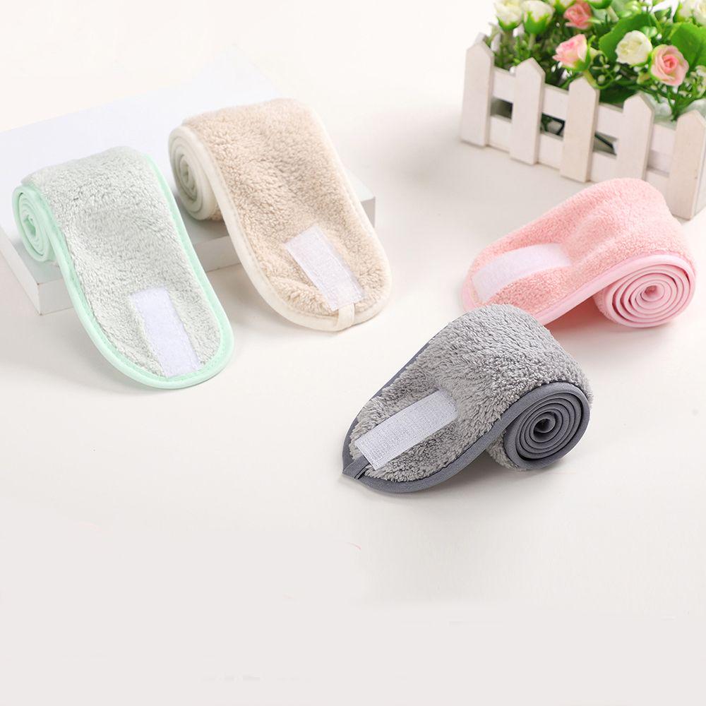 Women Bath Shower Cosmetic Hair Bands Wrap Adjustable Face Washing Makeup Headband Turban Soft Towel