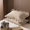 Korean Adult Double-layer Ruffled Lace A Pair of Pillowcases