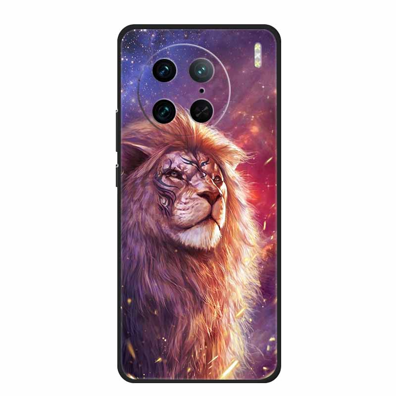 For Vivo X90 Pro 5G Case X 90 Pro+ Lovely Silicone Soft Back Cover Painted Cat Case For Vivo X90 Pro Plus Phone Case Cover Coque