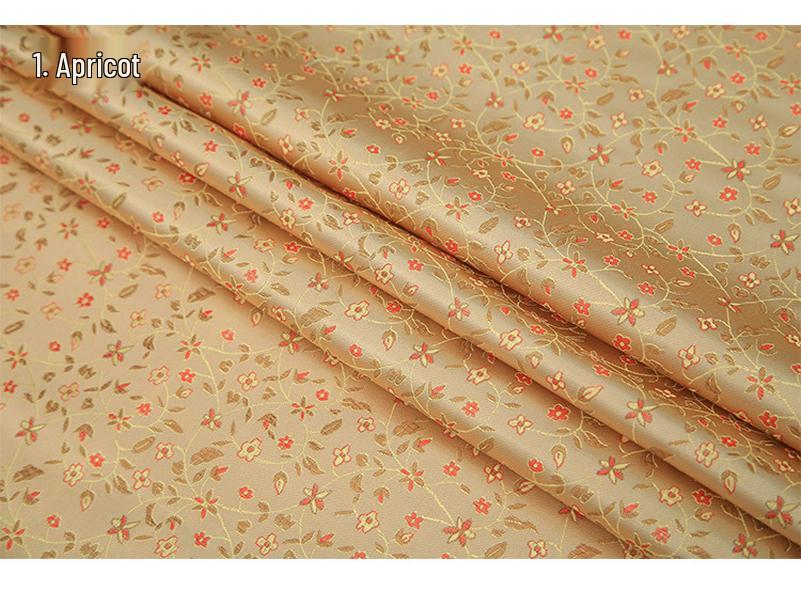 Парча Ткань из рисовых цветов Ханфу Нейлон для Свадебного Чехла Си Па и Ципао DIY