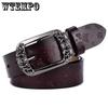 Ремень Новый Ретро Коровьей Кожаный Ремень Женский Модный Тисненый Пряжка Повседневные Джинсы Широкие