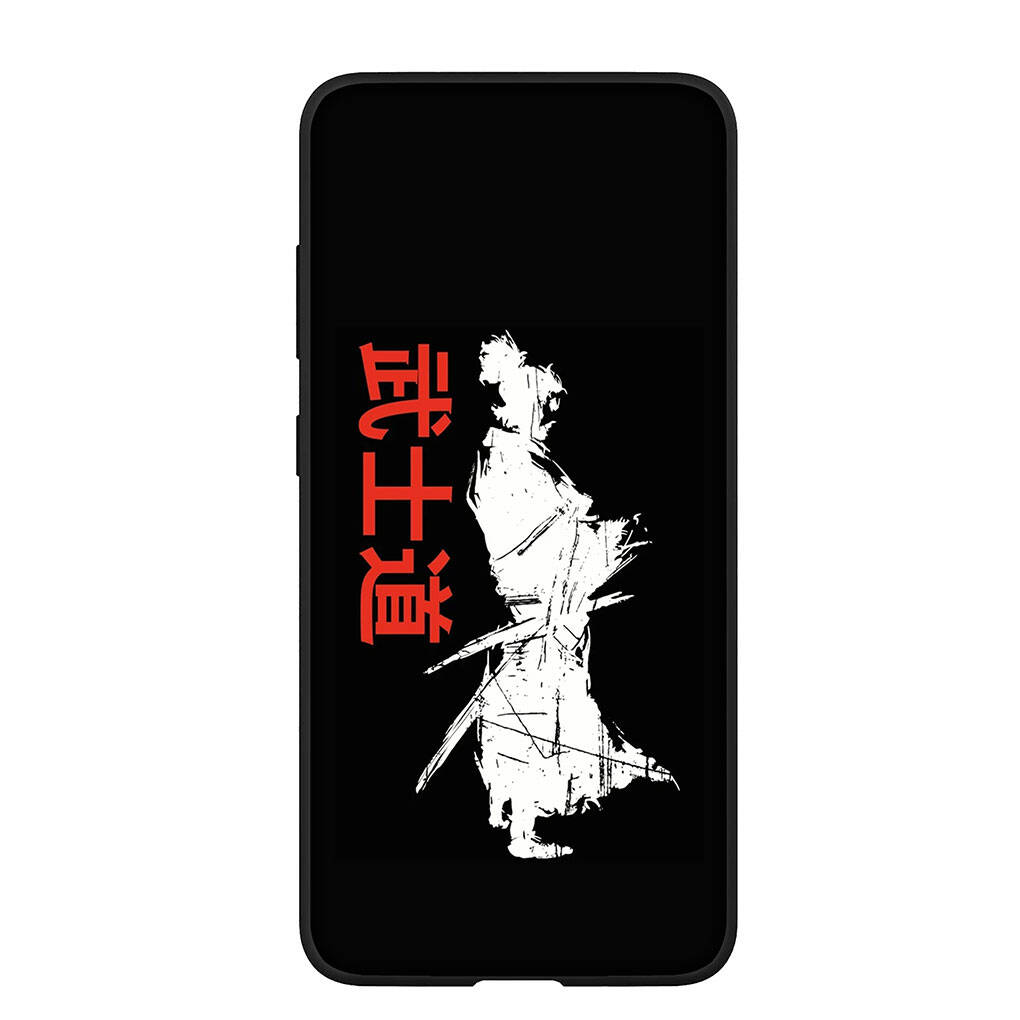 Phone Case for Samsung Galaxy S25 S23 S22 S21 S24 Ultra FE A05 A06 A15 A16 A36 A37 A35 A54 A55 A56 A57 A25 A26 A53 A17 Bushido Samurai Yin Yang Cover