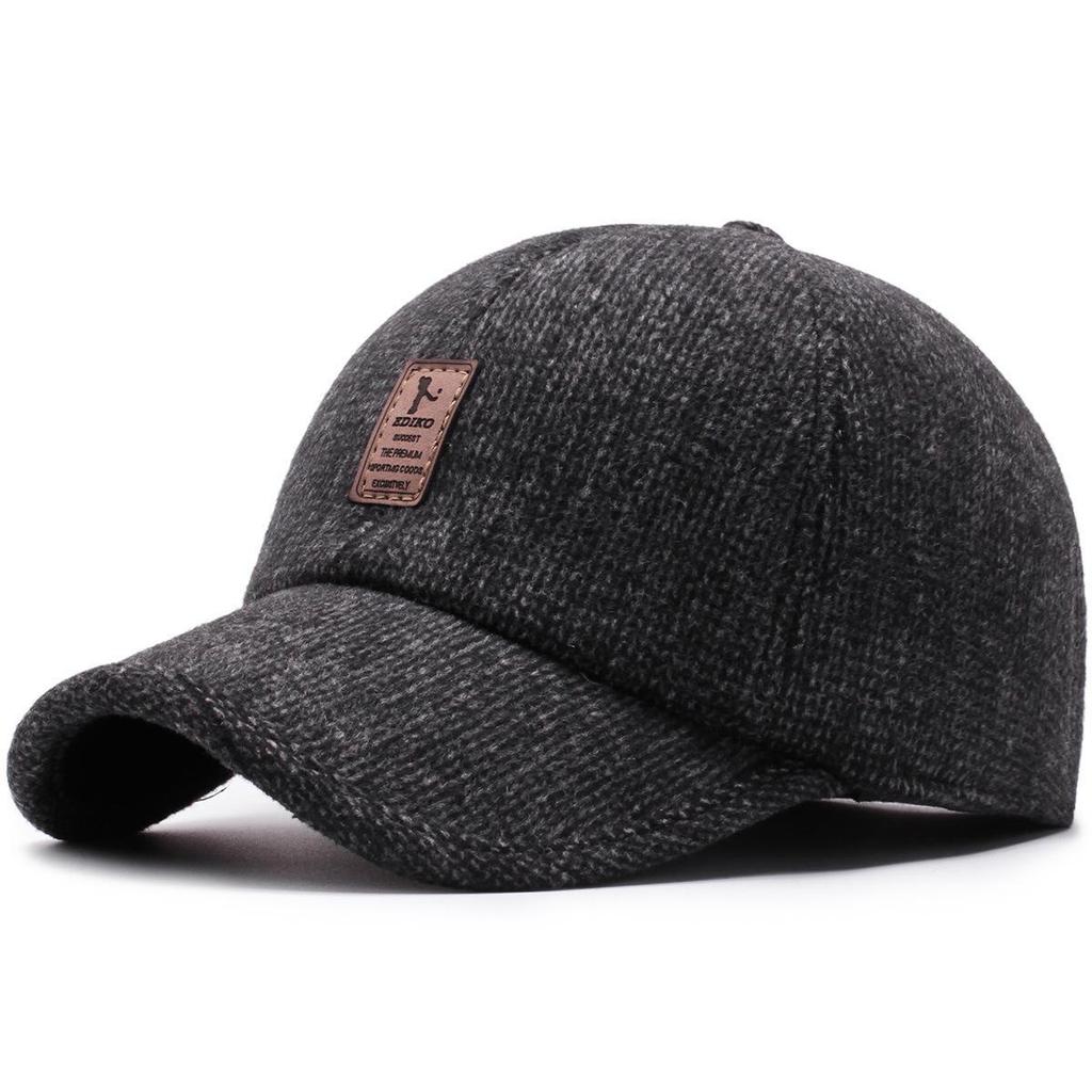Winter Warm Duckbill Cap for Men - Ear-Protecting, Velvet-Lined, Thickened for Outdoors