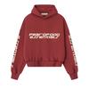Fear of God Essentials Cropped Relaxed Hoodie Crimson Men Tops Red 192HO256901F