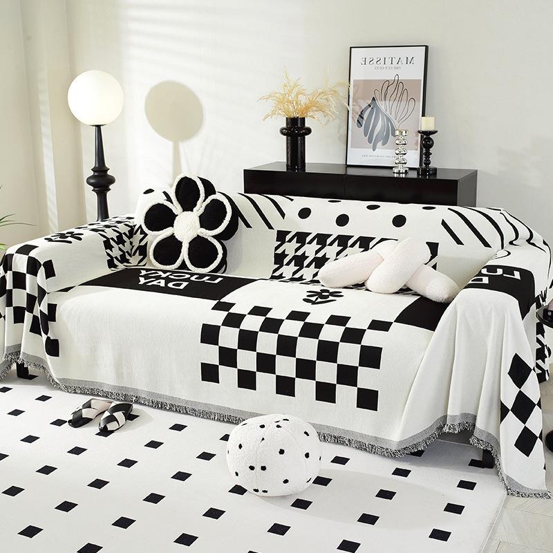 Chenille Sofa Towel Cover Cloth Universal Four Seasons Universal Sofa Cushion Cover Non-Slip Cover Blanket Anti-Scratching