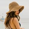 Соломенная шляпа с защитой от ультрафиолета, плетеная солнцезащитная кепка, модная пляжная шляпа для путешествий на свежем воздухе, модный образ