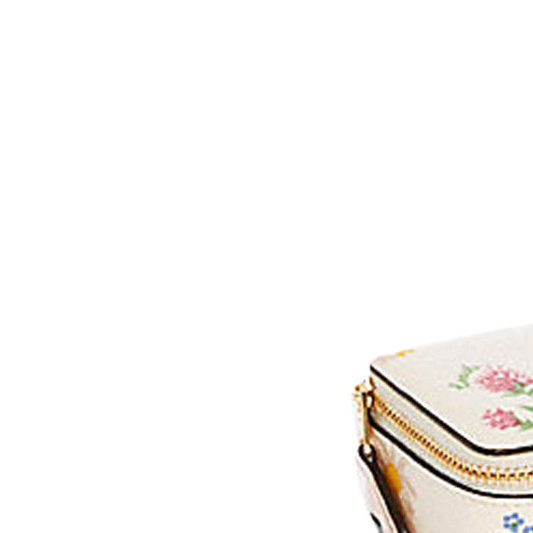 COACH Jewelry Box Coated Canvas With Leather Makeup Bag Mini Unisex White C3364-IMCAH