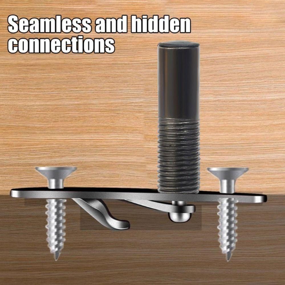5 комплектов Невидимая мебель Невидимые соединители Скрытый монтаж Крепления для полок