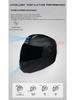 ORZ Double Lens Flip-Up Electric Car Helmet - Anti-Fog, Unisex, Four Seasons, Semi-Motorcycle