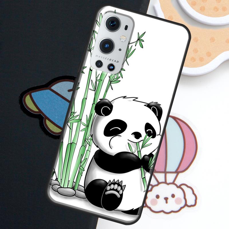 Cartoon Panda For Realme GT6 GT7 Pro 15 10 11 12 13 14 Pro Plus C71 C75 C65 C55 C63 C61 C53 C67 C35 Case