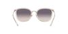 Coach Sunglasses Light Gold with Crystals and Pink Dark Gray Gradient Size 54 HC7135, Lenses,