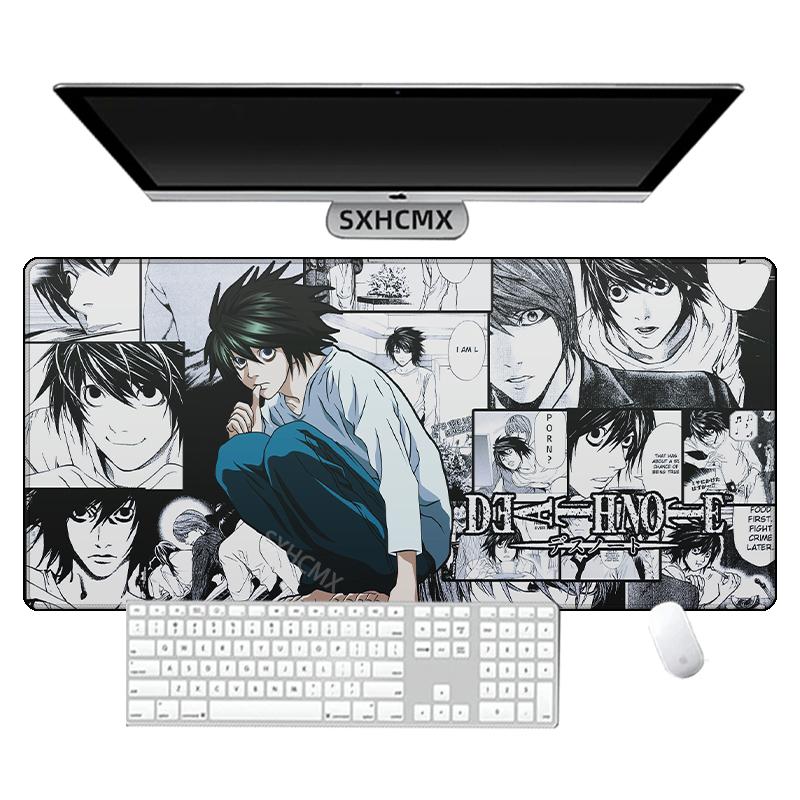 Death Note XL Xmm Anime Mousepad HD Printing Computer Gamer Locking Lock Edge Mouse Pad XXL xmm Keyboard PC Desk Pad