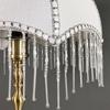 Fabric Tassel Lamp Shade Beaded E27 Lamp Cover Retro Fringe Lamp Shades