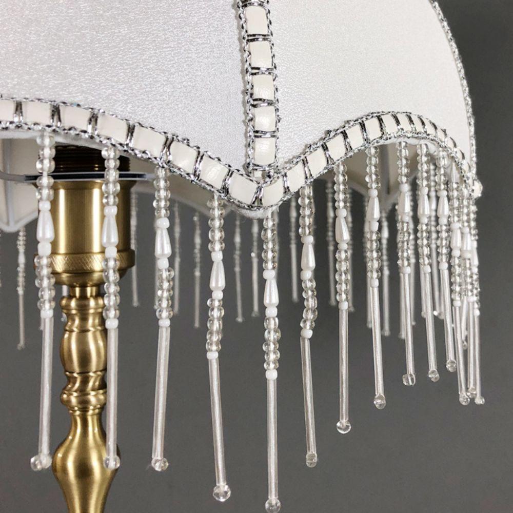 Fabric Tassel Lamp Shade Beaded E27 Lamp Cover Retro Fringe Lamp Shades