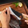 Кованый молотковый нож для обвалки мяса, острый мясной нож из нержавеющей стали, нож для нарезки овощей, бытовой кухонный нож