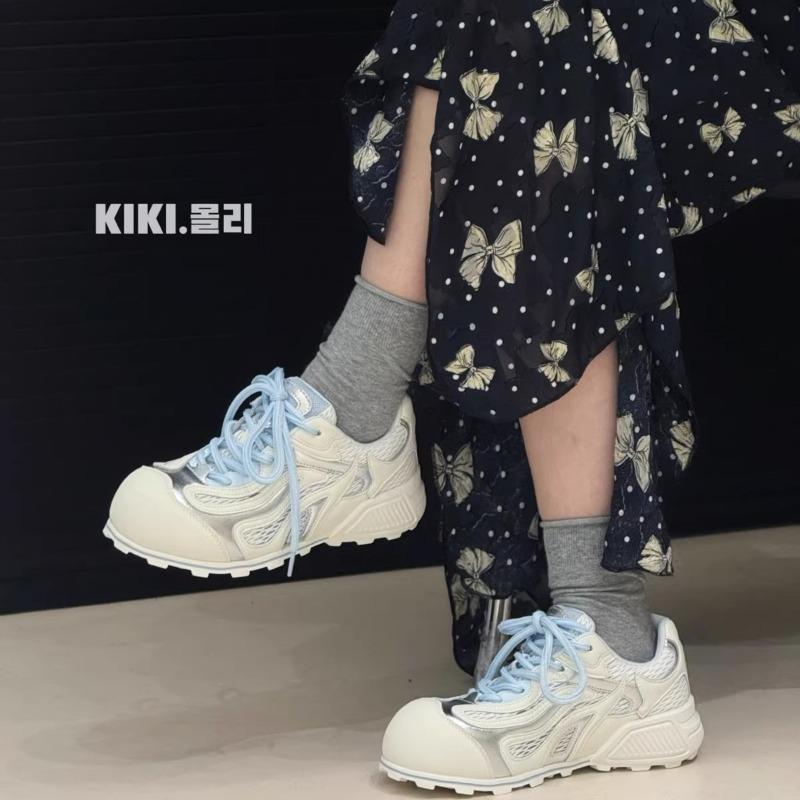 Женские весенние новые удобные универсальные повседневные сетчатые туфли на плоской подошве в стиле колледжа, кеды