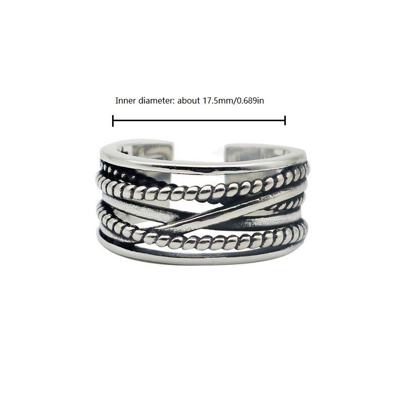 Модное плетеное популярное многослойное кольцо, модное регулируемое кольцо, подарочные украшения для женщины
