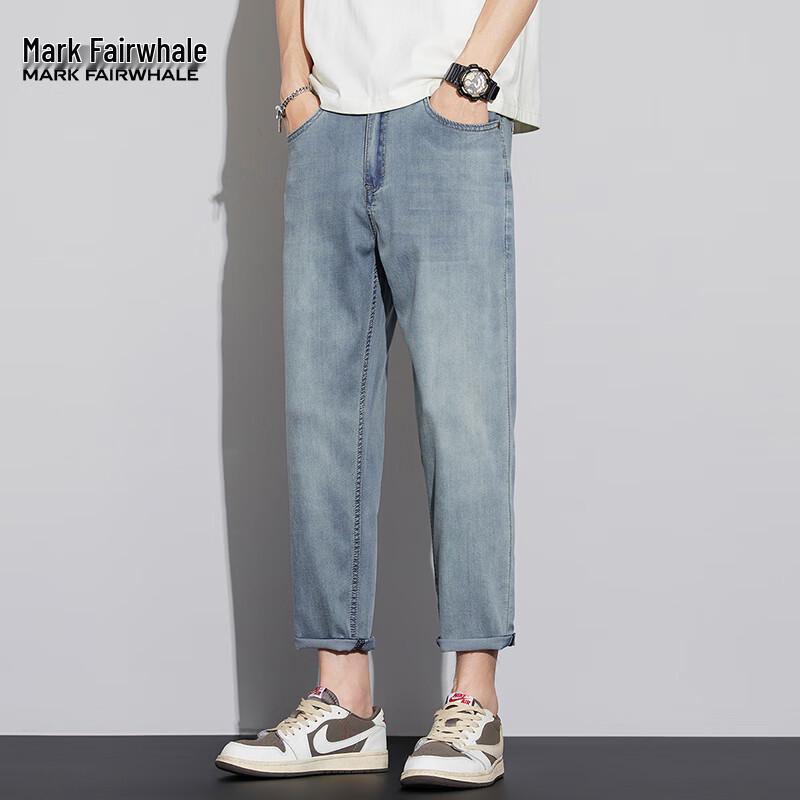 Мужские джинсы прямого кроя из смесового лиоцелла Mark Fairwhale