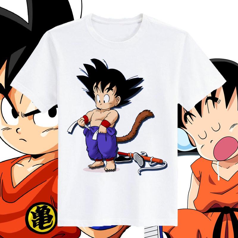 Dragon Ball 2026 Summer 100 Cotton Son Goku Printed Casual Loose Sports Fitness Tshirt Vintage Harajuku Neutral Tshirt Top