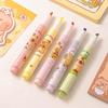 6Pcs Cute Cartoon Capybara Highlighter Pen Writing Smooth Quick-Drying Pens School Office Supplies Students Stationery Gifts
