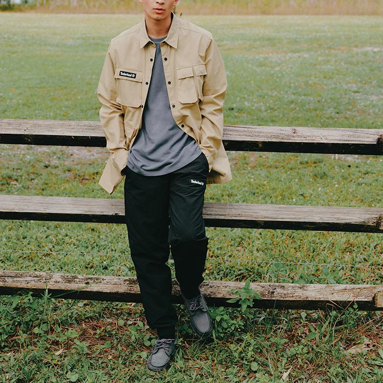 Timberland Повседневный универсальный мужской досуг мужской повседневный серый A5P4CW