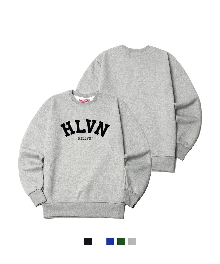 HELLVN H/V Hlvn Basic Fleece-Lined Sweatshirt (Sam4-4Hv026)