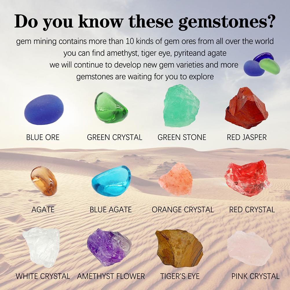 Рождественский Адвент-календарь Игрушка 24 дня Рождественские рудные игрушки Минеральные подарочные коробки Игрушки Геологические