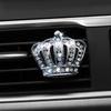 2 car air vents decorated with scented metal crown with diamond Blingbling pair of car interiors for men and women Air Fresheners 2