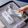 Бокс для хранения бритвы Прозрачный Пластиковый кейс для бритвенных лезвий и щеток Портативный органайзер Дорожные аксессуары Для дома или путешествий