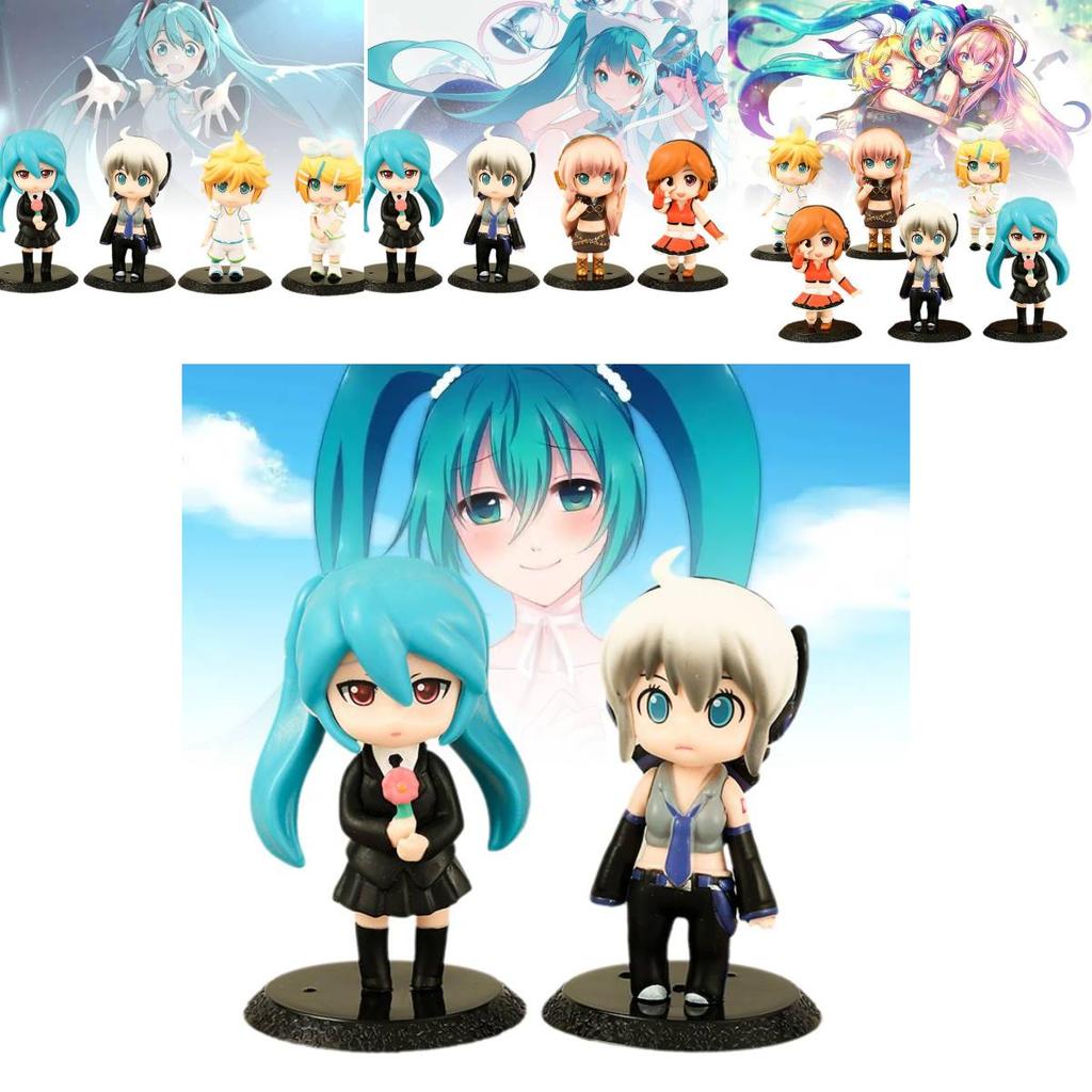 Adorable Pvc Anime Singer Figurines Set Perfect For Collectors Cute Cartoon Toys
