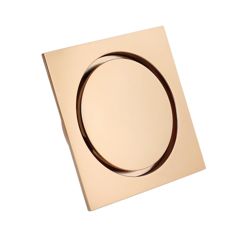 Modern Rectangle Polished Eco Friendly 100mmx100mm Threaded Connection Bathroom Floor Drain