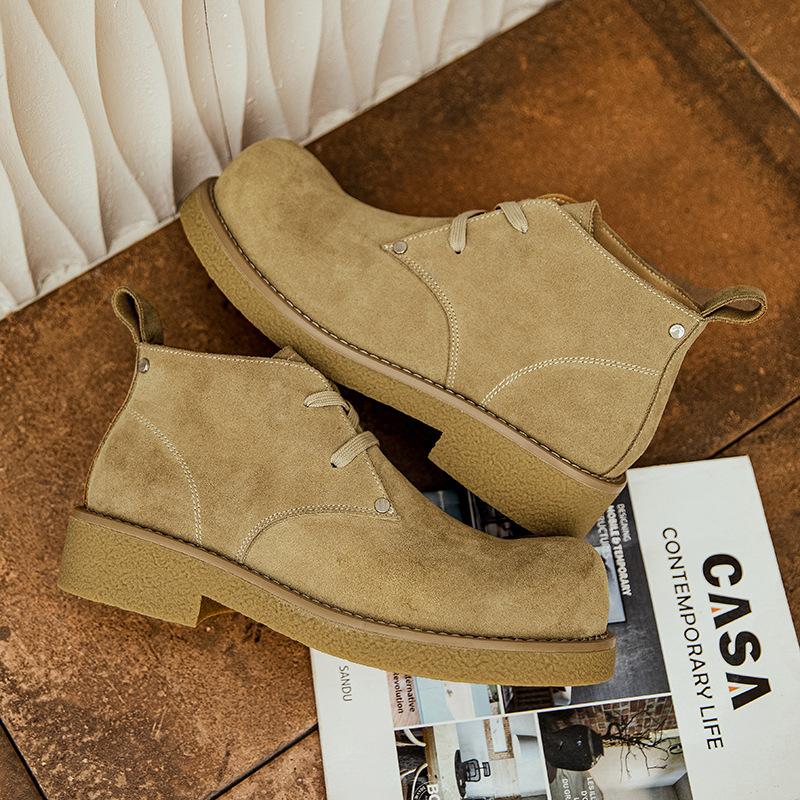 Ботинки Мартина мужские осенне-зимние новые ботинки на высокой подошве, мужские ретро трендовые универсальные уличные рабочие ботинки