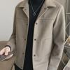 Men's Slim Tweed Jacket - Korean Style, High-Grade Wool, Spring/Fall/Winter.