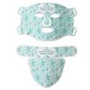 8-Color LED Beauty Mask with Infrared Neck Treatment for Home Facial Care