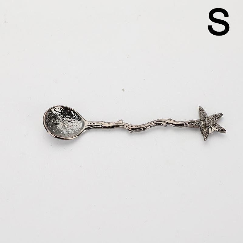 1PC Vintage Spoon Ice Cream Spoon For Coffee Tea Gift For Souvenir Dragonfly Stars Design