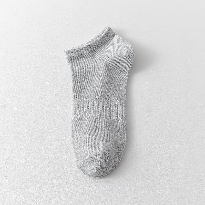 5 Pairs of Men's Spring and Summer Thin Deodorizing Sweat Absorbing Pure Cotton Tube Socks