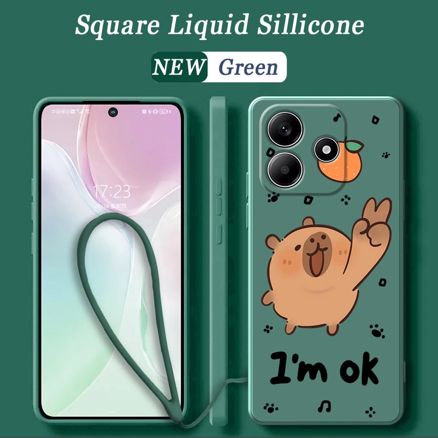 I'm Ok Capybara Phone Cover Case for Xiaomi Redmi Note 15 Pro Plus 9 14 Note 14 13 12 8 10 Lite 11S 9S 12S 11