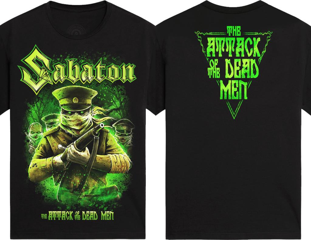 Sabaton Swiss Classic Band Print Unisex Unisex Short Sleeve Attack Of The Dead Unisex Tshirt Casual Cotton Street Y2k Overszied Tees