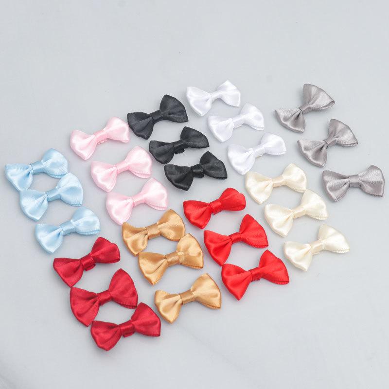 2.5 * 4Cm Wide Waist Bow Small Bow Tie Clothing Accessories Diy Hair Accessories Gift Box Decoration Eight Points Polyester