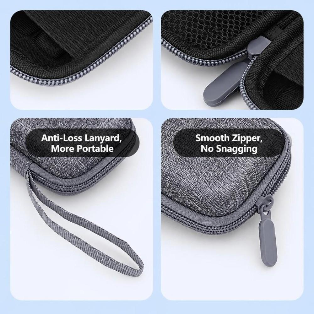 Protective Padded Digital Camera Case with Mesh Pocket Data Cable Bag Sony Canon Fuji CCD Camera